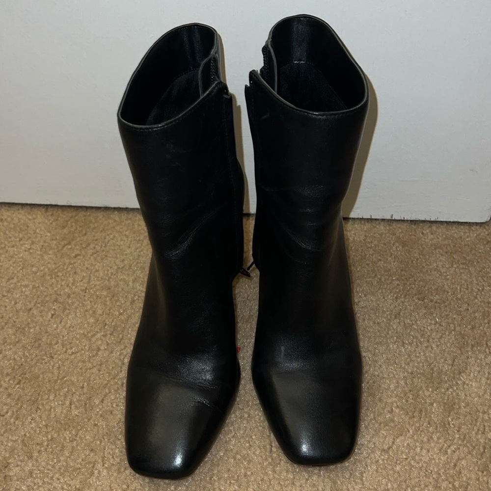 Block bootie heels